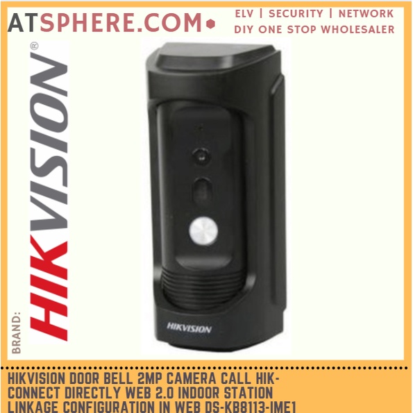 Hikvision Door Bell 2MP Camera Call HIK-Connect Directly Web Indoor ...