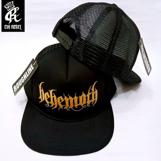 Men Summer Mesh Trucker Hat Metal Behemoth Printed Baseball Cap