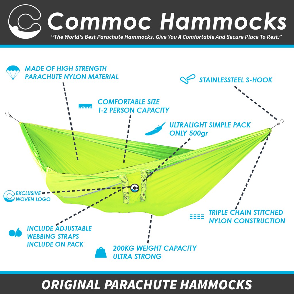Stabillo GREEN COLOR BASIC - HAMMOCK Swing - COMMOC HAMMOCK - PREMIUM ...