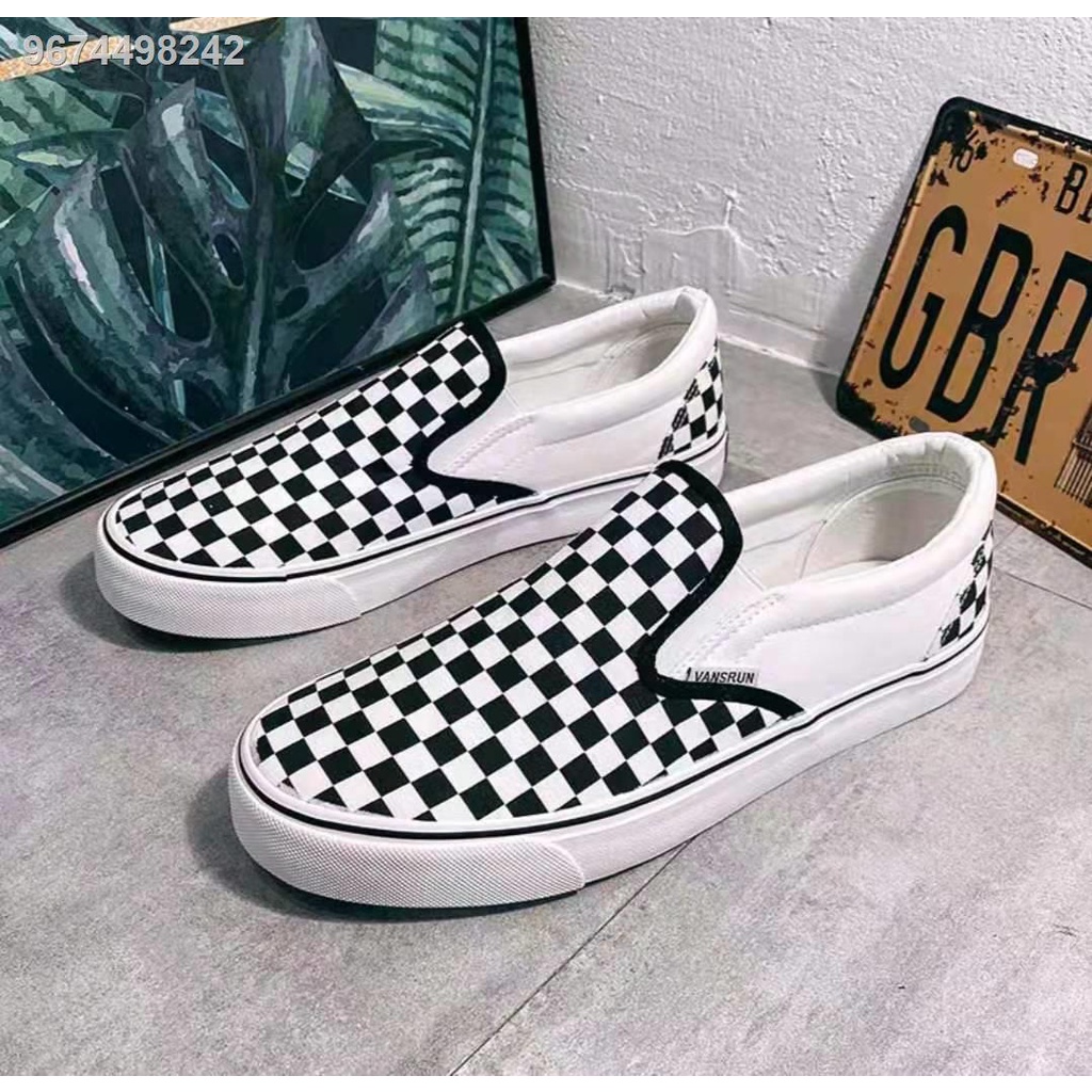 VANS Slip-On Checkered Canvas Fashion Design For Men and Women wla box ...