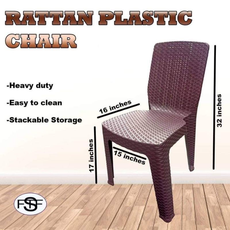 Monoblock chair shop rattan design