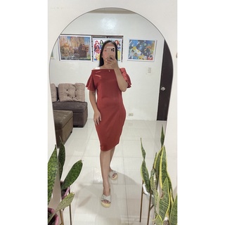 Free Shipping Touch of Rust Color Dress/Semi Formal Dress