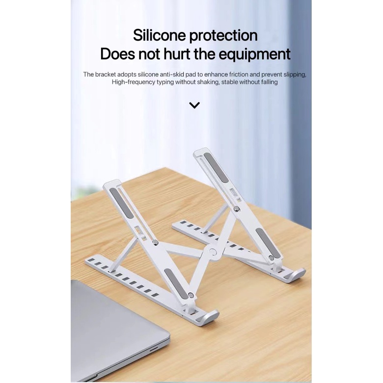 Laptop aluminum alloy bracket folding portable cooling bracket desktop ...