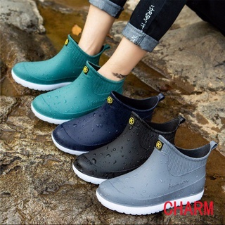 【high quality】New [stock] men’s rain boots new fashion waterproof non ...