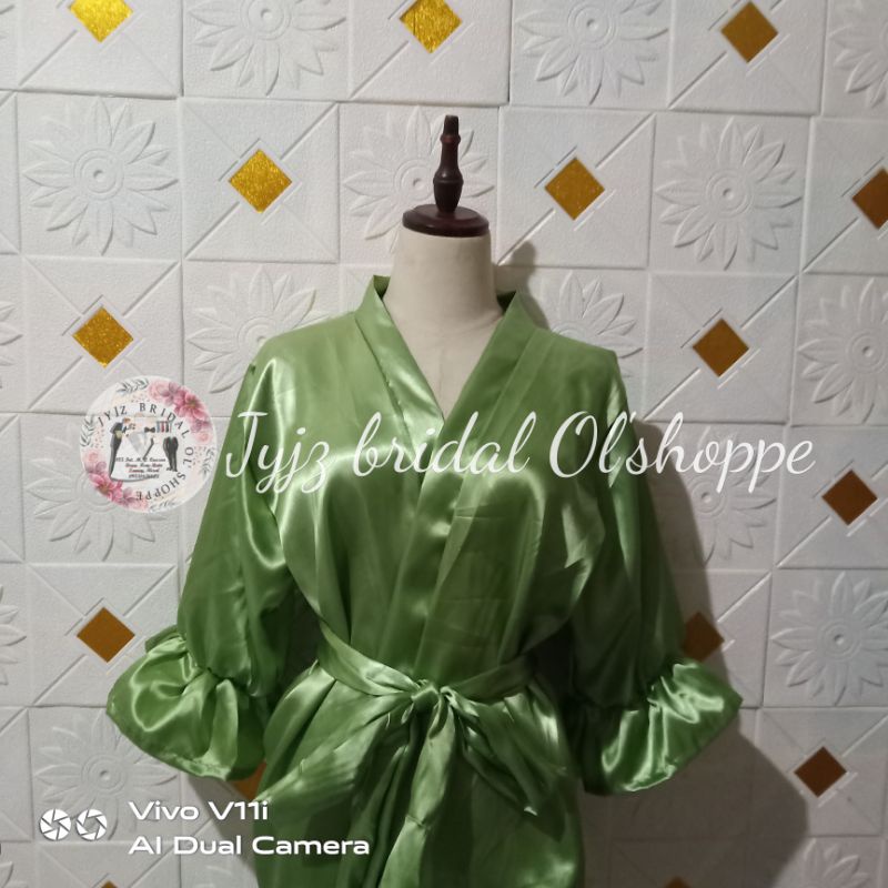 bathrobes lime green/leaf green/ light sage green Shopee Philippines