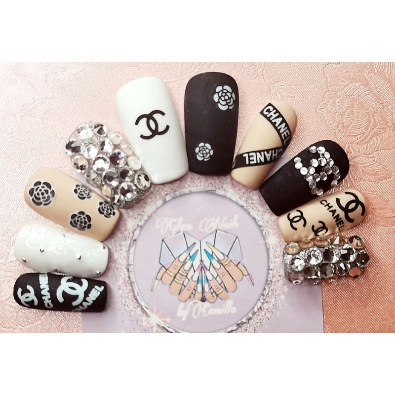 Gelish Diamond Manicure Chanel LV Gucci Instock Fake Nails Rhinestone Press  On Artificial Nails, Beauty & Personal Care, Hands & Nails on Carousell