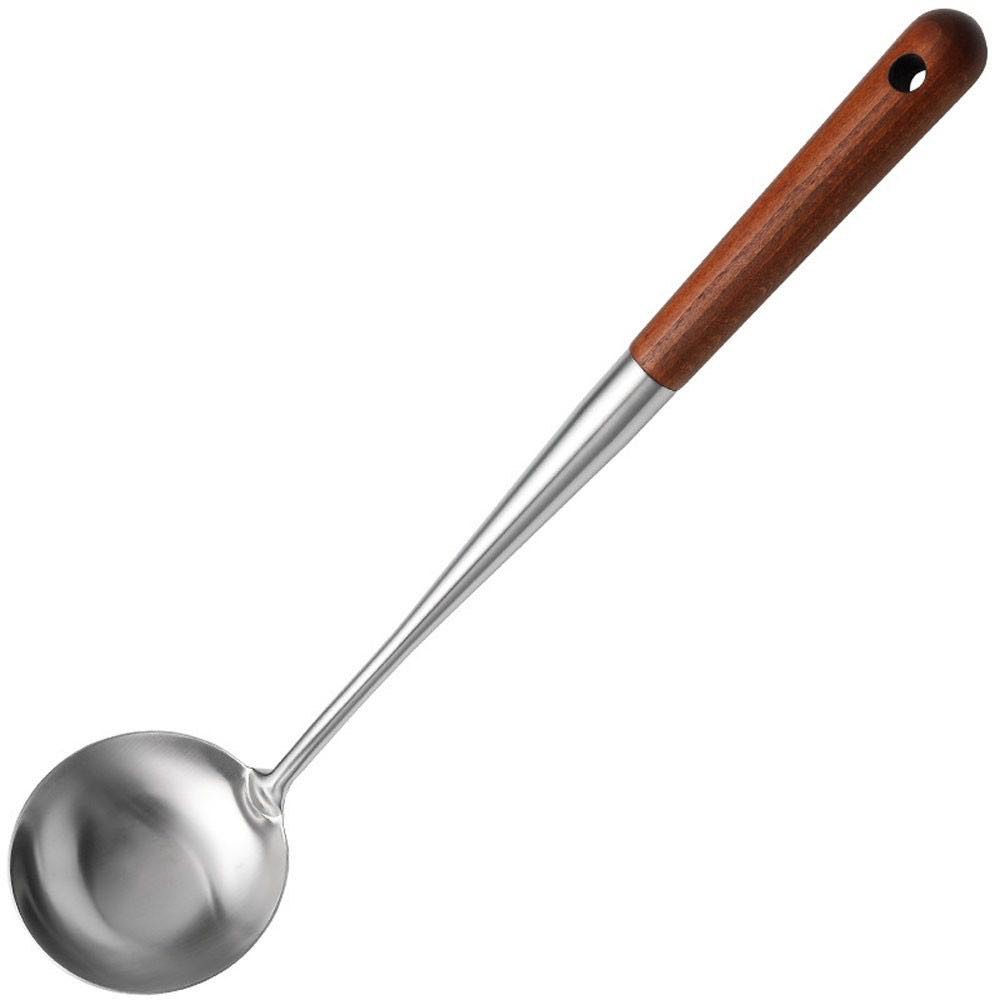 304 Stainless Steel Spatula and Ladle Skimmer Tool Set 17inch Spatula Ladle Wok Cooking