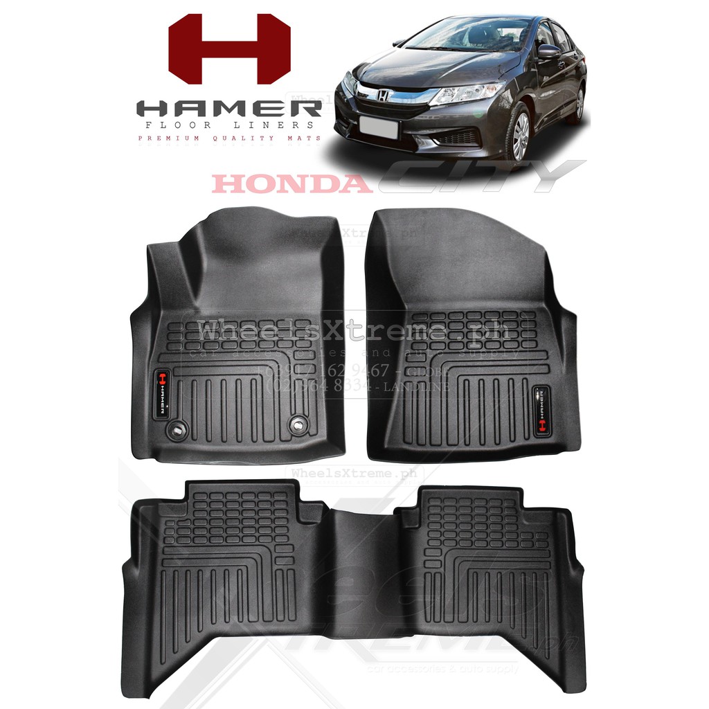 Honda City / Jazz 2016 to 2022 HAMER Deep Dish Floor Liner Matting
