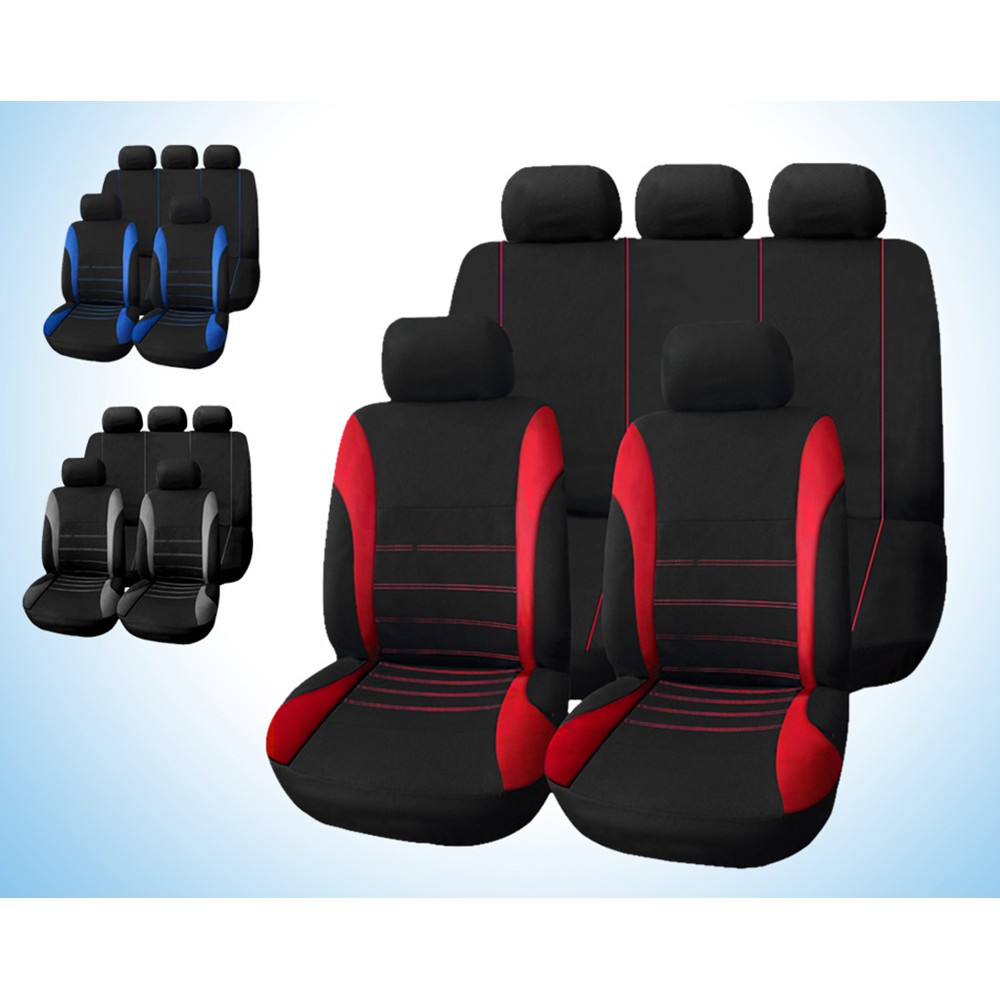 9 Unid set Universal Full Car Seat Covers Vehicles Accessory Shopee Philippines