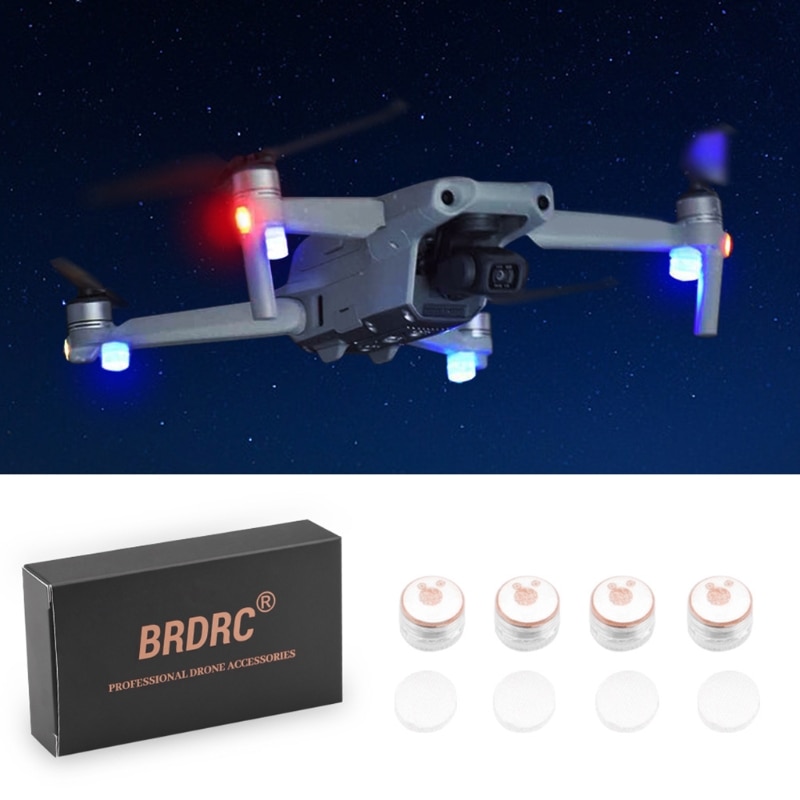 THLMT Drone Strobe Lights 4PCS - Red Blue LED Anti-Collision Lights For DJI Avata 2 Night Flying