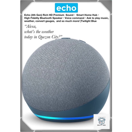 Echo HUB (4th Gen) With Premium sound, smart home HUB, with