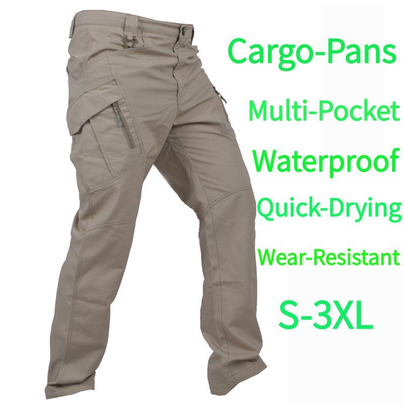 thumbnail image 2 of Men's Tactical Cargo Pants - Waterproof Quick Dry Outdoor Hiking Trousers With Multiple Pockets 2 of 13
