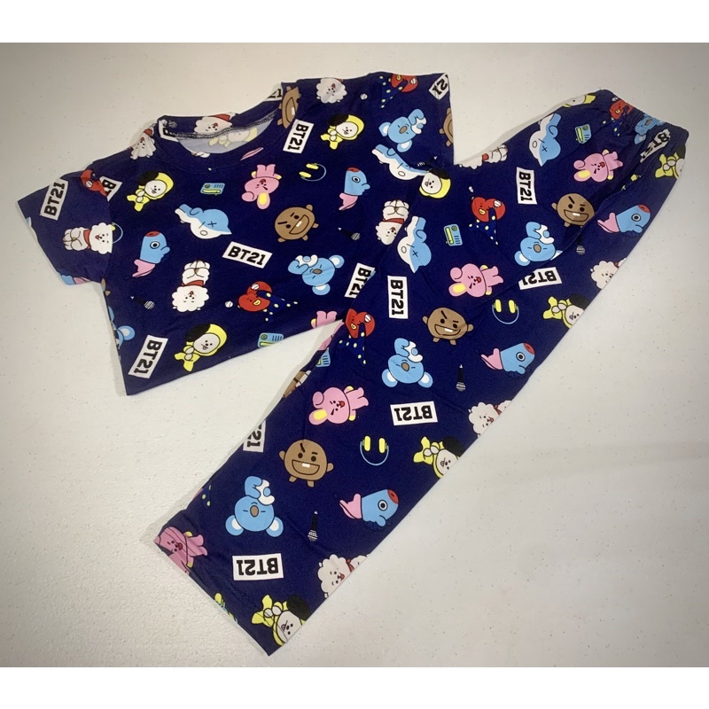 BT21 Design Kids Pajama Terno Pambahay Shopee Philippines