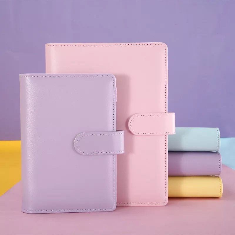 RTistry - A5 / A6 6-holes Loose Leaf Binder Macaron Colors Leather ...