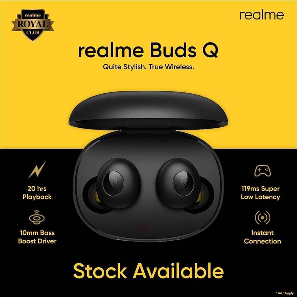 Realme buds q yellow colour deals