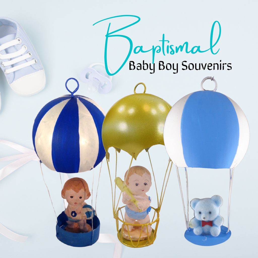 Baptismal and Birthday Souvenir and Giveaways for Baby Boy - Parachute ...