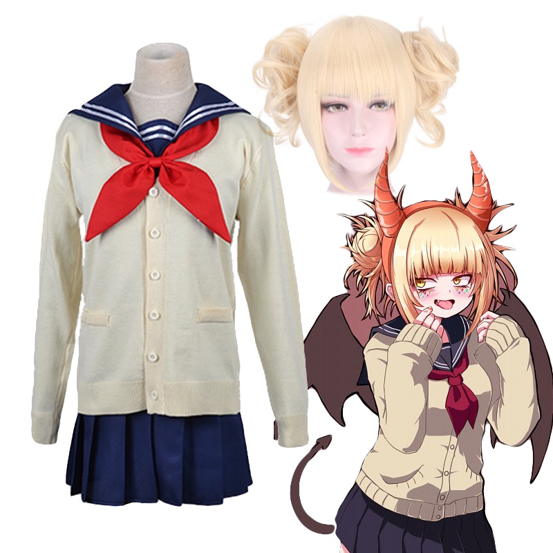 `anime My Hero Academia Himiko Toga Cosplay Costume Autumn Winter Set Midoriya Izuku Bakugou 3148