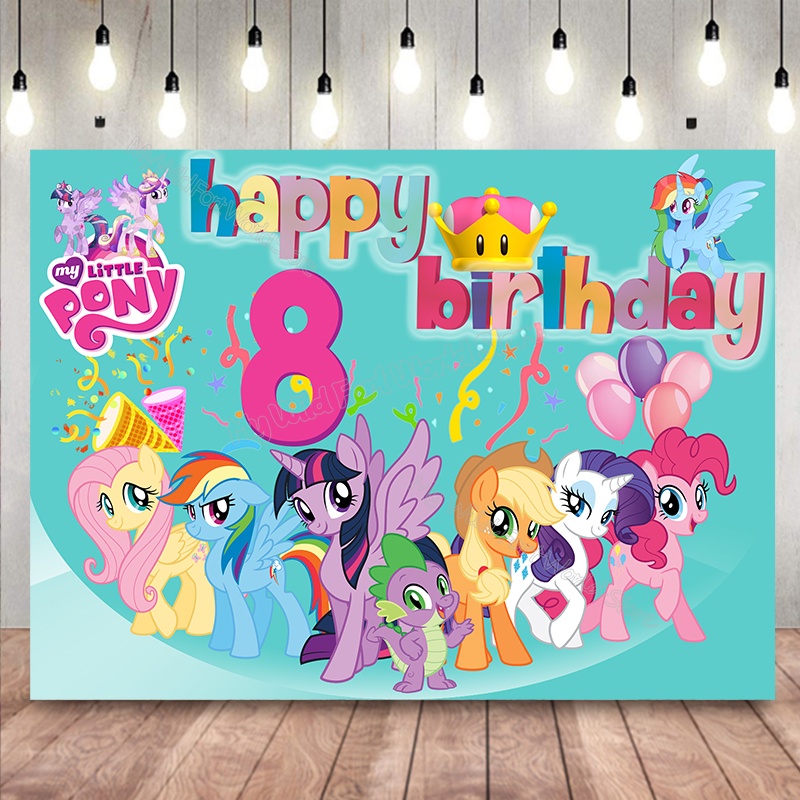 birthday party My Little Pony 150*210CM Birthday Party Backdrop Decorations My Little Pony Party
