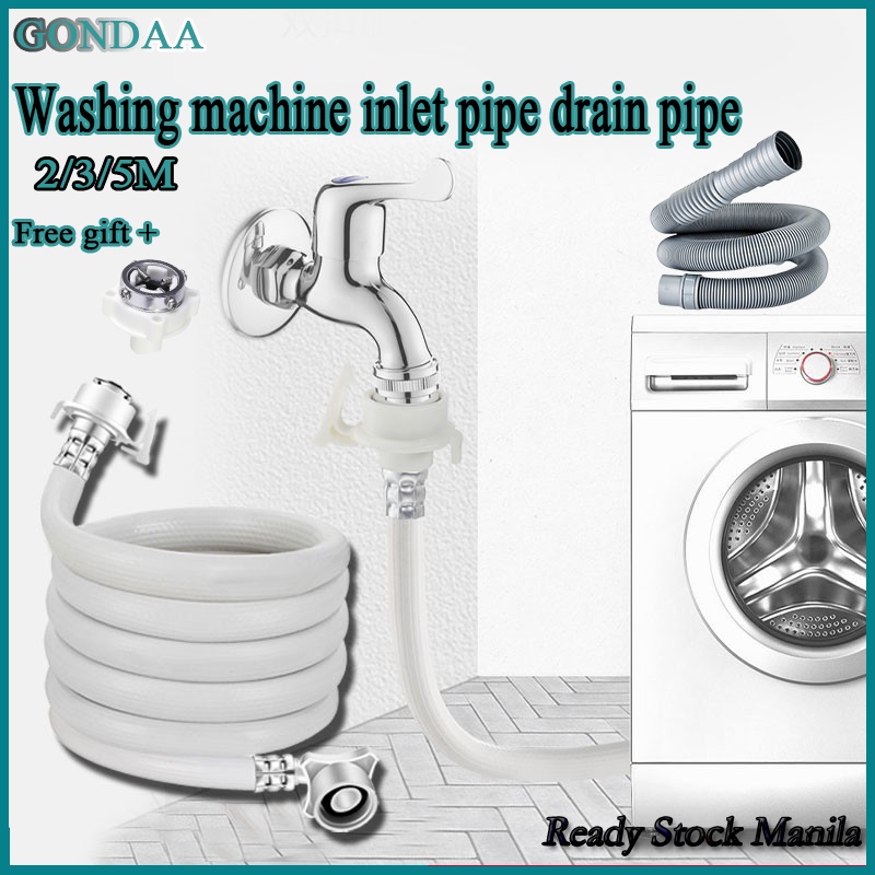 2/3/5m Automatic Washing Machine Water Inlet Pipe Hose Extension 1 ...