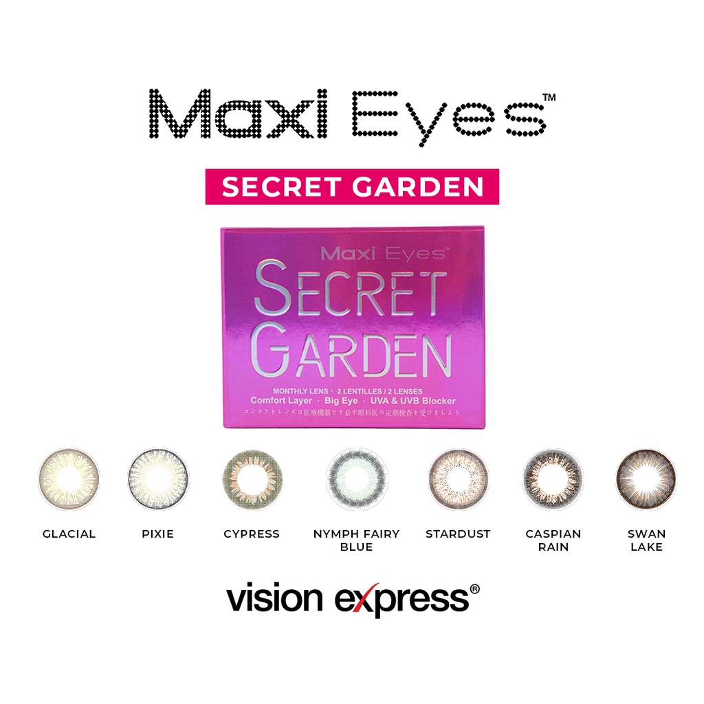 Vision Express Maxi Eyes Secret Garden Colored Graded Contact Lenses