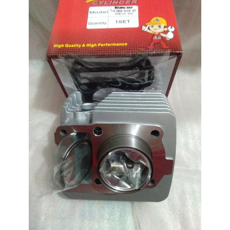 STX125/YBR CYLINDER BLOCK W/PISTONKIT@ GASKET STD 54MM (HACHI) | Shopee ...