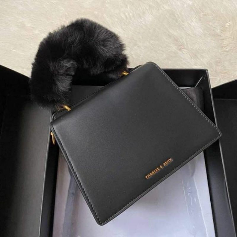 Charles and Keith Plush Powder Bag Shopee Philippines