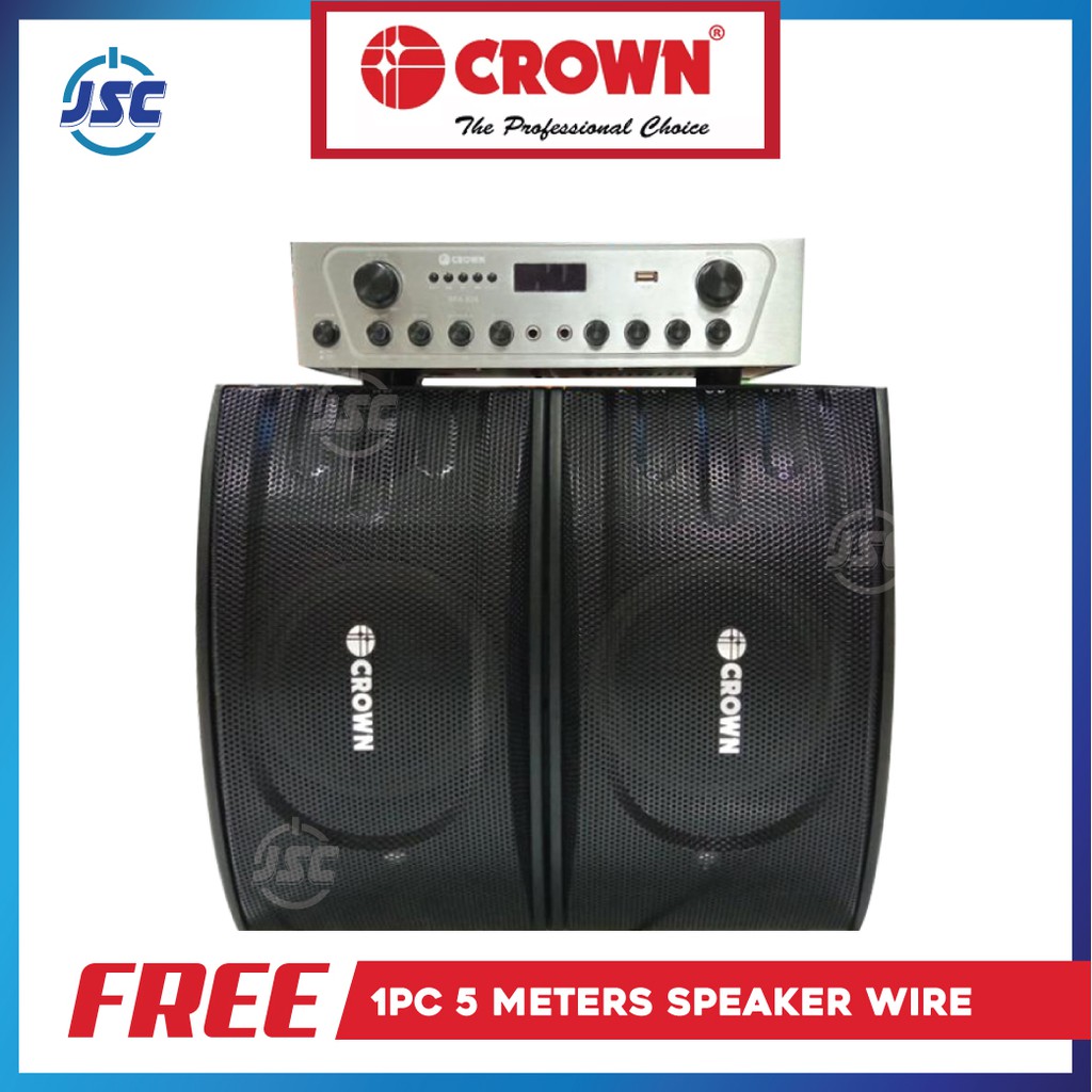 Crown speaker best sale with amplifier