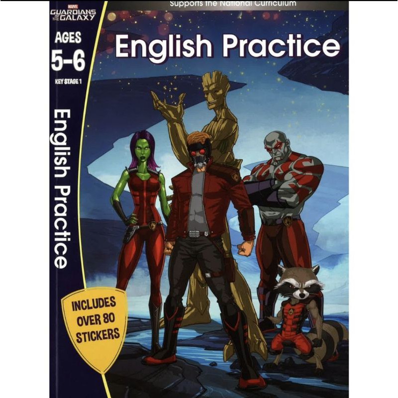 Scholastic Marvel Learning Guardians Of Galaxy English Practice Ages 5 ...