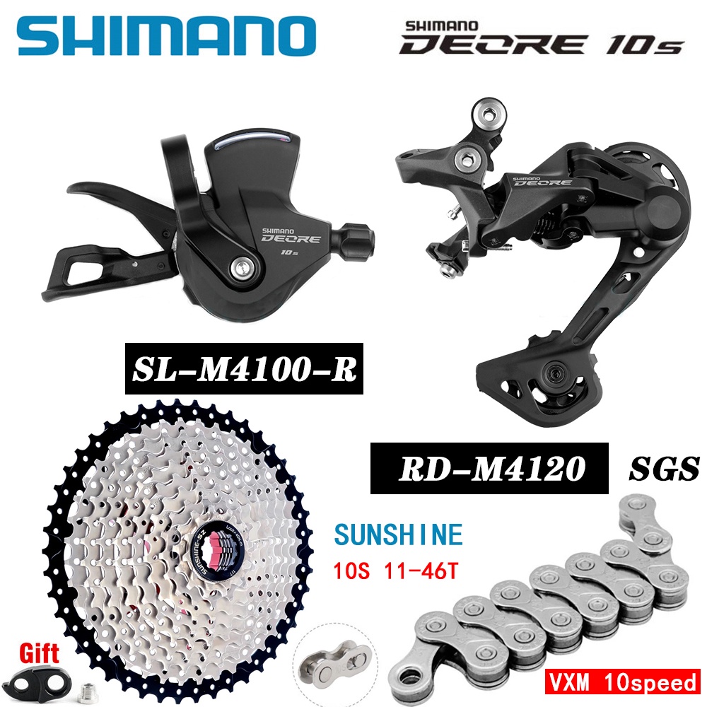 SHIMANO DEORE M4100 Groupset Mountain Bike 1x10Speed 36T 42T 46T 50T