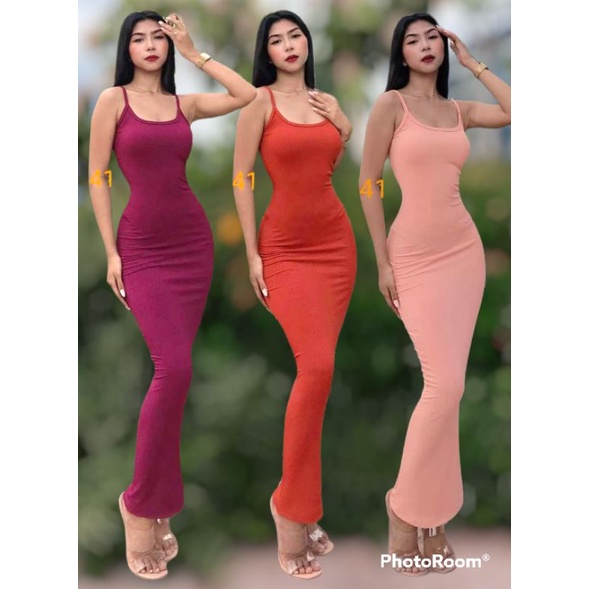 knit maxi dress brown CRAWFORD KNIT DRESS-BROWN L