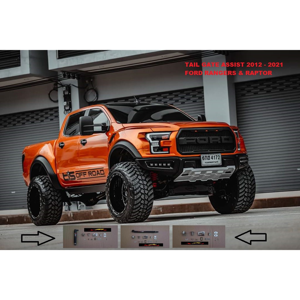 Gt-pro Ford Ranger & Raptor TailGate Assist (2012 - 2022) | Shopee ...