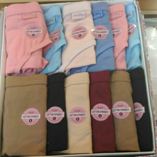 Wholesaler_ph on X: I'm selling 1doz SOEN Cotton Spandex Panty BBS Wome  for ₱0. Get it on Shopee now!  #ShopeePH   / X