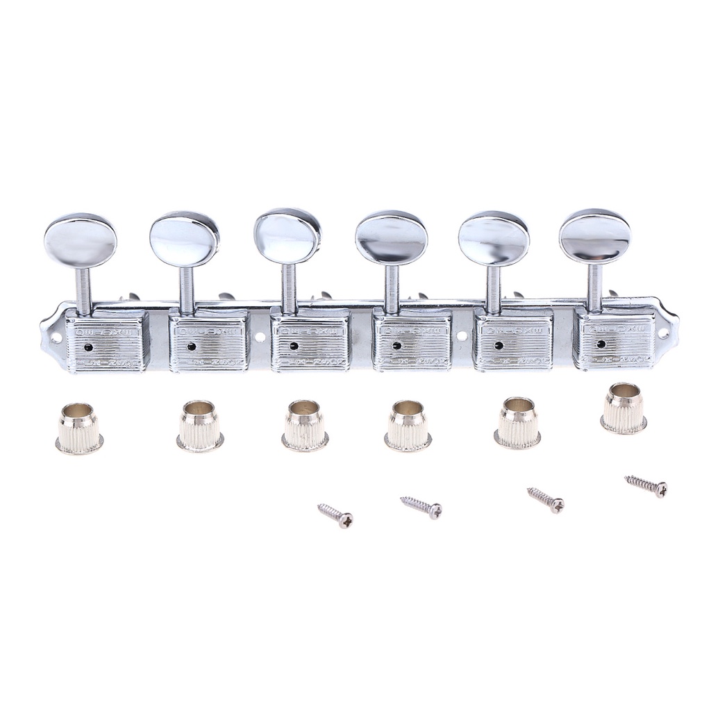 Wilkinson Deluxe Vintage 6-on-a-strip In line Split Shaft Tuners Tuning ...