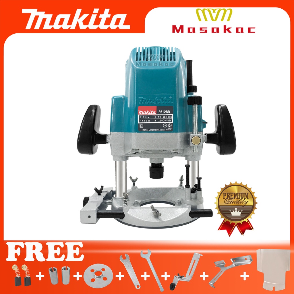 Makita 3612BR Plunge Router Plunge Wood Router 1600W