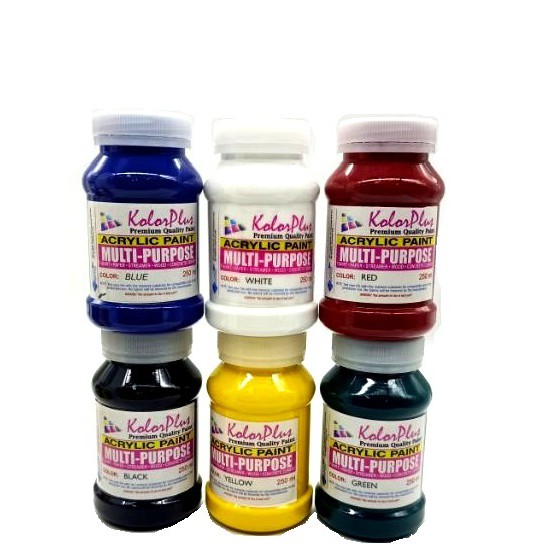 Kolor Plus Acrylic Paint Multi-Purpose Paint 200ml | Shopee Philippines