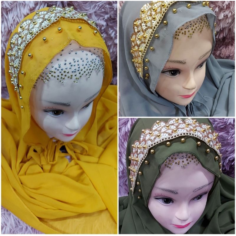 crown hijab with tie | Shopee Philippines
