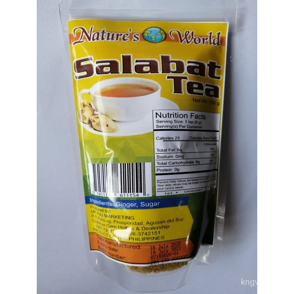 Mixed Seeds Salabat Ginger Powder Tea 150g Oregano Sitao Celery