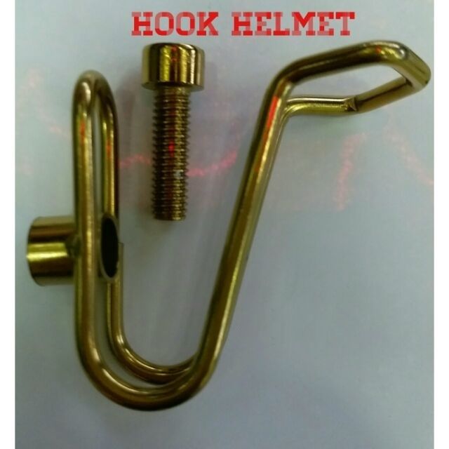 Helmet hot sale hook gold