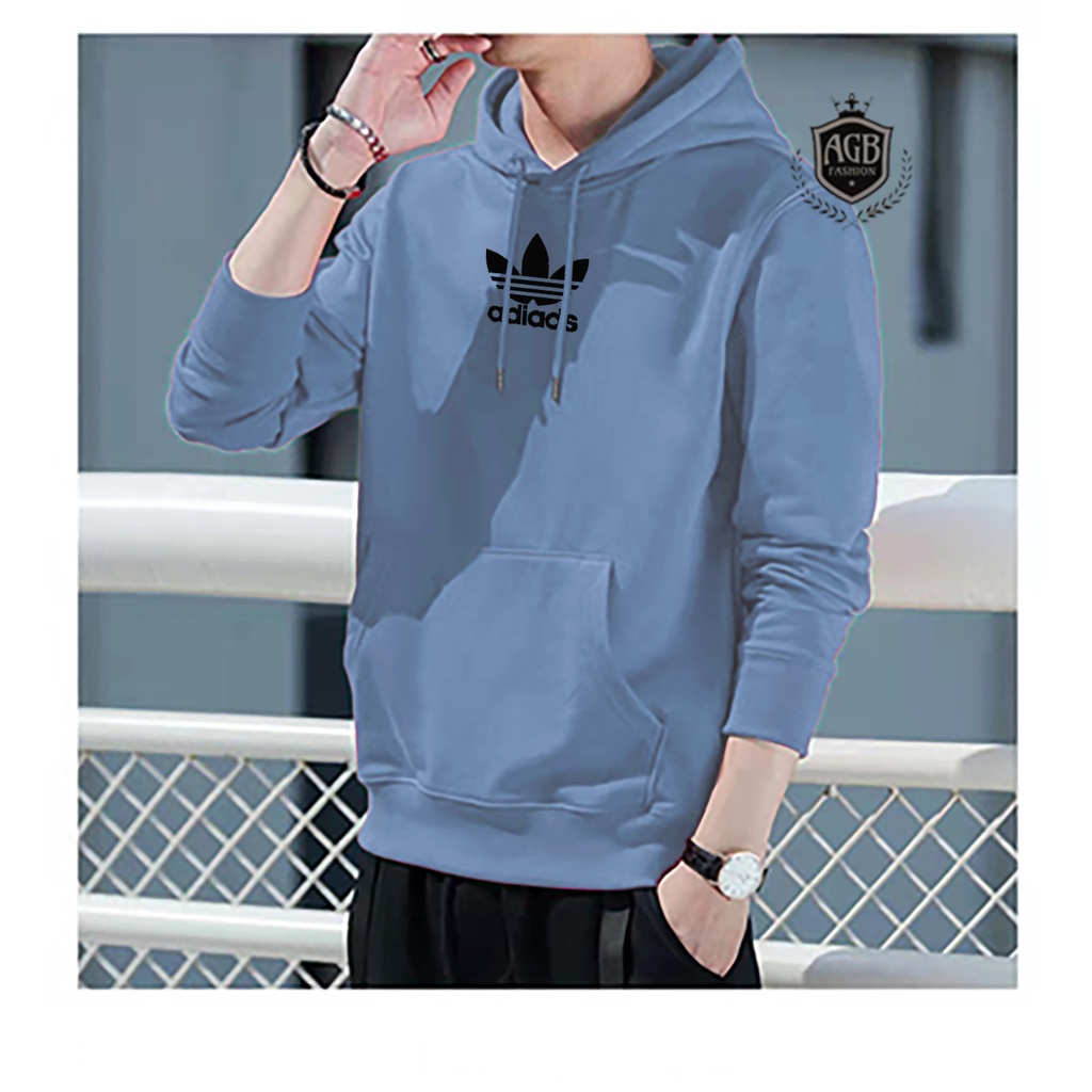 New korean hoodie jacket with pocket ADIDAS Printed design for men M L XL XXL Shopee Philippines