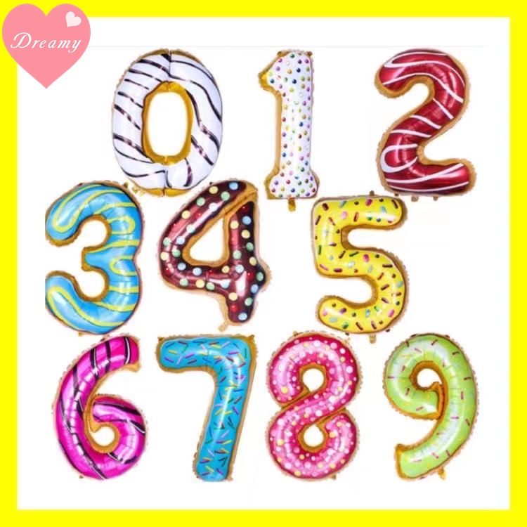 Dreamy 32inch Donut design foil balloon birthday party decor ...
