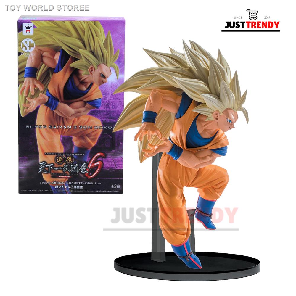 Dragon Ball Z Super Saiyan 3 Goku Action Figure With Stand | Shopee ...