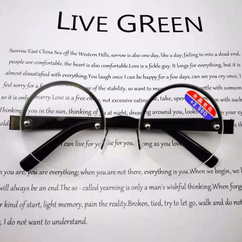 Half circle reading glasses on sale