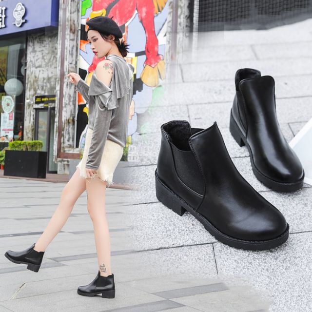 Korea Fashion Women High Heeled Ankle Shoes Short Boots Shopee