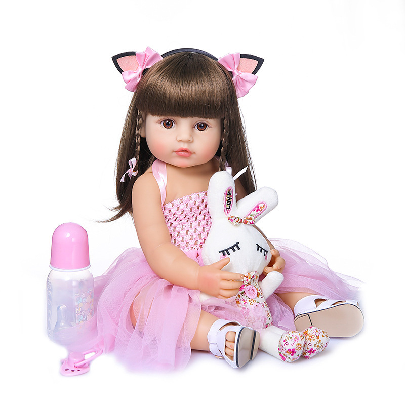 NPK Lovely Real Like Baby Dolls Reborn 55CM Full Body Soft