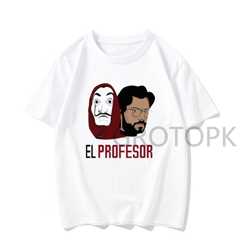 T shirt men Funny Design La Casa De Papel T Shirt Money Heist Tees TV –  Cousin Crew T-Shirts