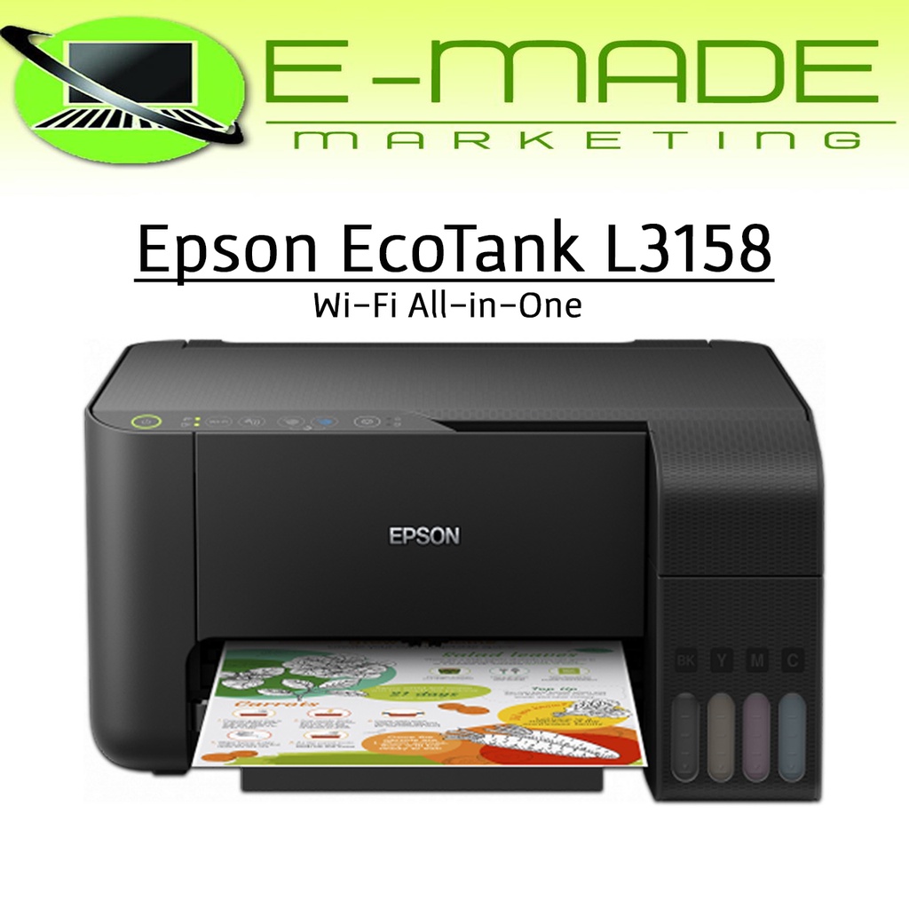 Quick Delivery In Stock Epson Ecotank L3158 Wi Fi All In One Ink Tank Printer Shopee Philippines 0410