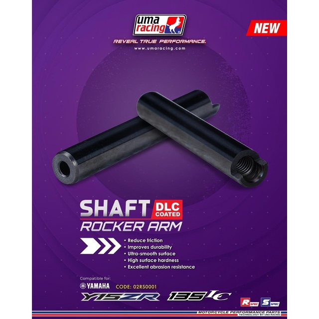 UMA Racing Rocker Arm Shaft SNIPER 150/SNIPER 135/NMAX/AEROX/R15/SNIPER