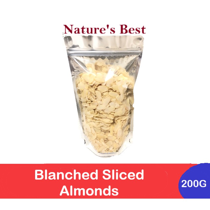 Blanched Sliced Almonds 200g – Premium, Fresh & Ready to Use | Shopee ...