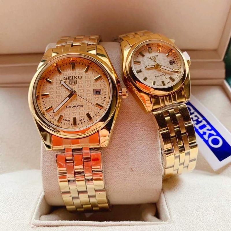 Seiko couple watch on sale automatic