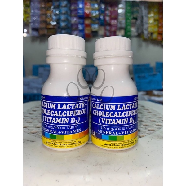 Vitamin D3 Calcium Lactate PER BOTTLE ONLY Shopee Philippines